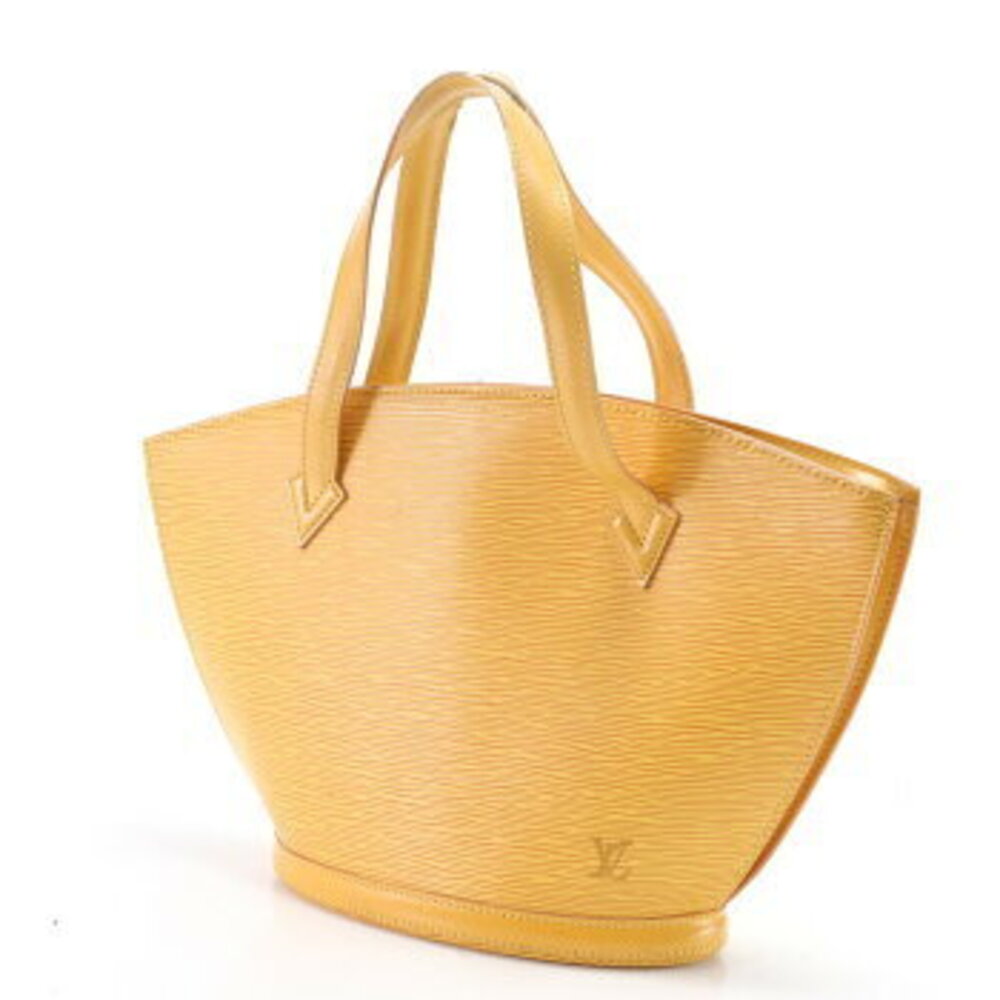 Louis Vuitton Leather Yellow Tote Saint Tassili Epi Jacques Top Handbag Handle